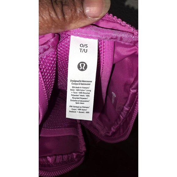 Lululemon Pink Everywhere Bag Crossbody Bag Adjustable Strap Nylon O/S - Picture 4 of 8